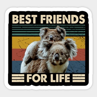 Pint-sized Paws Parade Koala Best Friends For Life Tee Triumph Sticker